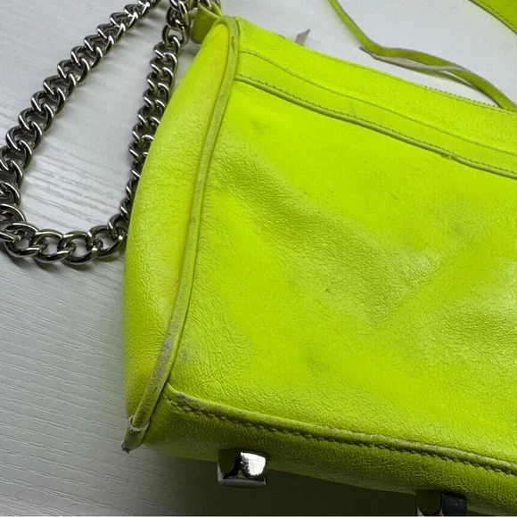 Rebecca Minkoff Neon Yellow Mini Crossbody - Picture 7 of 13